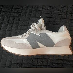 White & Grey New Balance 327s Size 10.5